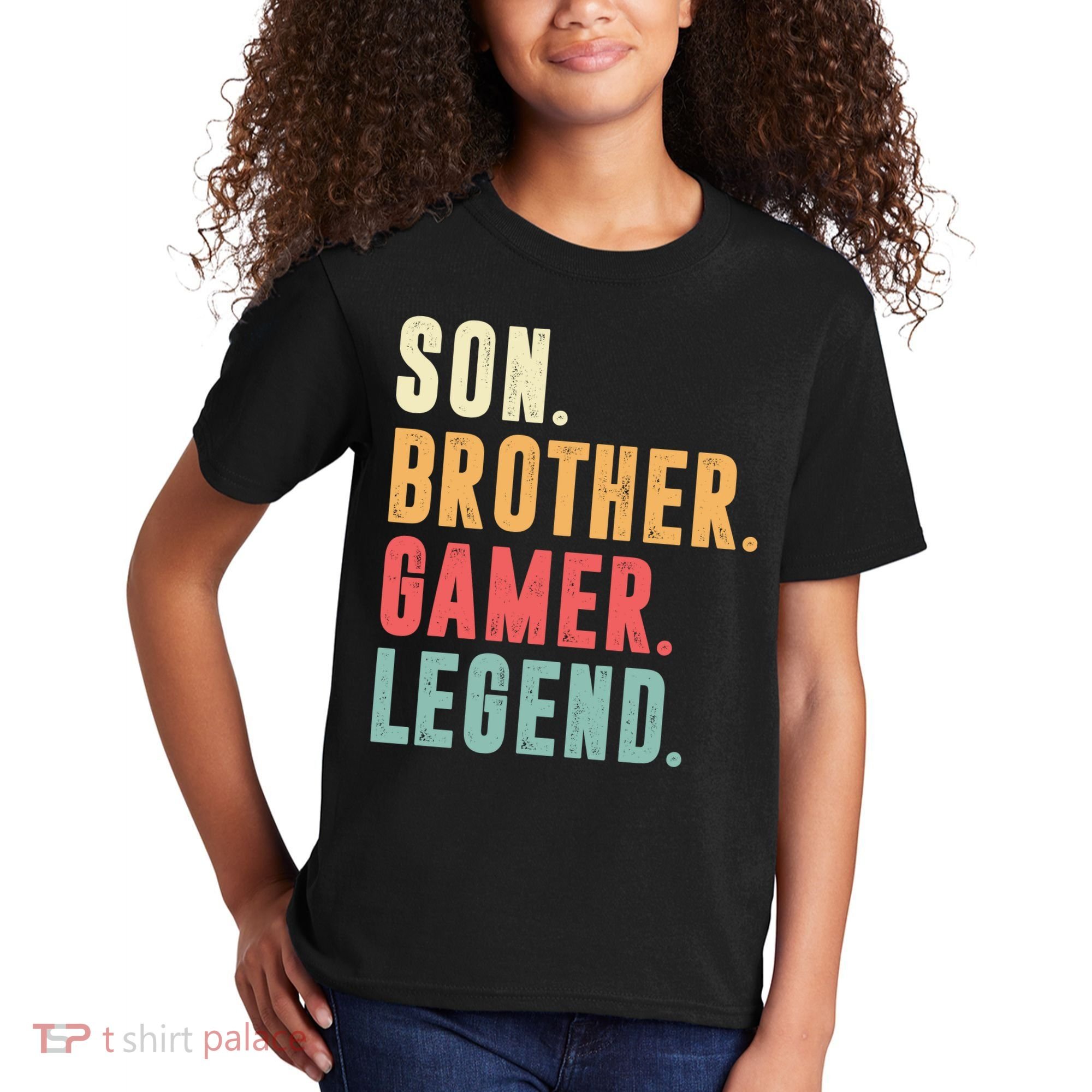 Son Brother Gamer Legend Gift Kids T-Shirt