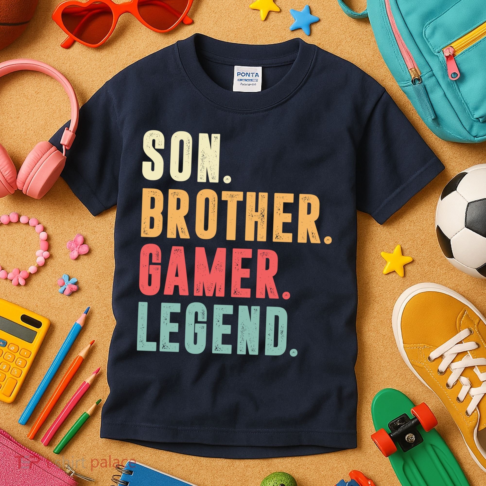Son Brother Gamer Legend Gift Kids T-Shirt