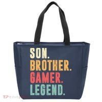 Son Brother Gamer Legend Gift Tote Bag thumb 0