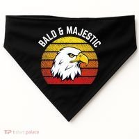Sexy Bald Guy & Majestic Husband Dad Joke USA-Made Doggie Bandana thumb 0