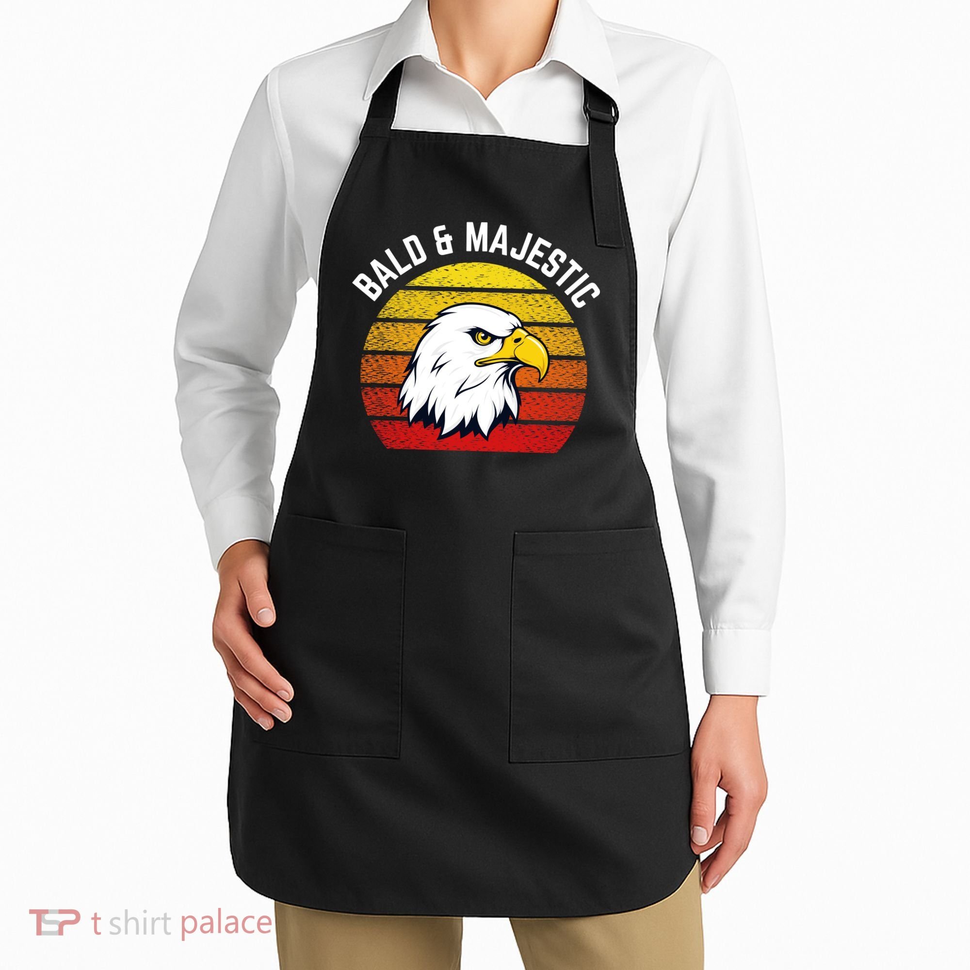 Sexy Bald Guy & Majestic Husband Dad Joke Apron