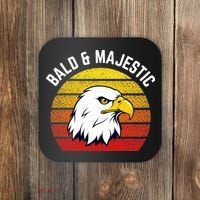 Sexy Bald Guy & Majestic Husband Dad Joke Coaster thumb 0