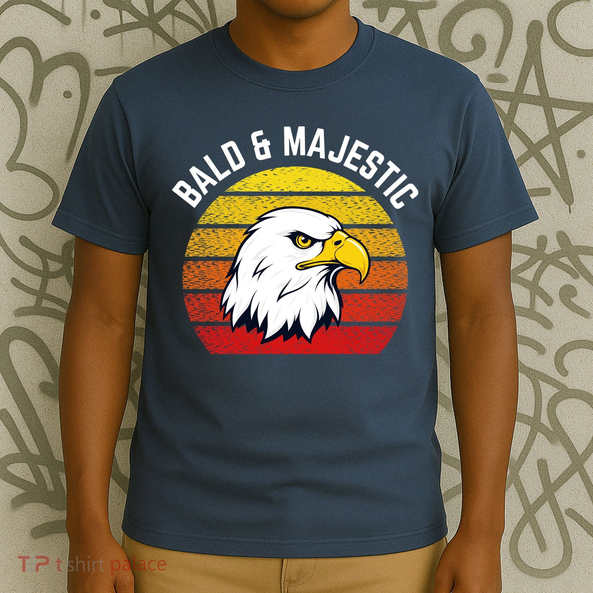 Sexy Bald Guy & Majestic Husband Dad Joke T-Shirt