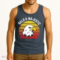 Sexy Bald Guy & Majestic Husband Dad Joke Tank Top thumb 3