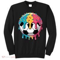 Soccer Boy Girl Ice Cream Soccer Drip Sweatshirt thumb 0