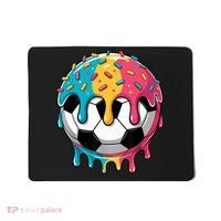 Soccer Boy Girl Ice Cream Soccer Drip Mousepad thumb 0