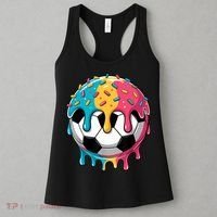 Soccer Boy Girl Ice Cream Soccer Drip Women's Tank Top thumb 3