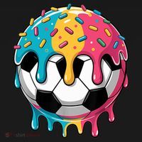 Soccer Boy Girl Ice Cream Soccer Drip Women's Tank Top thumb 5