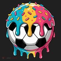 Soccer Boy Girl Ice Cream Soccer Drip Hat thumb 2