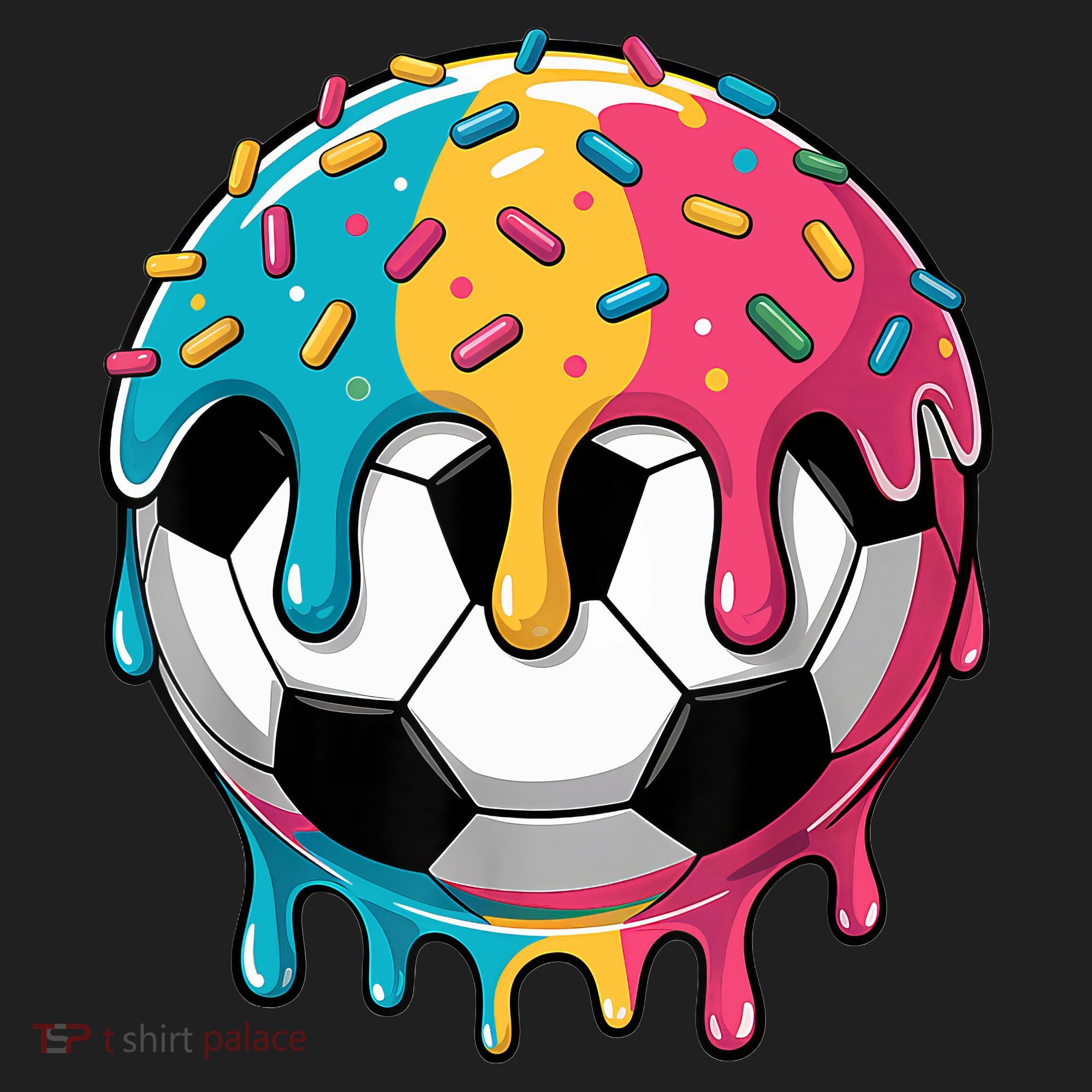 Soccer Boy Girl Ice Cream Soccer Drip Hat