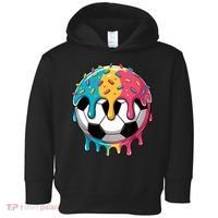 Soccer Boy Girl Ice Cream Soccer Drip Toddler Hoodie thumb 0