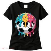 Soccer Boy Girl Ice Cream Soccer Drip Women's T-Shirt thumb 0