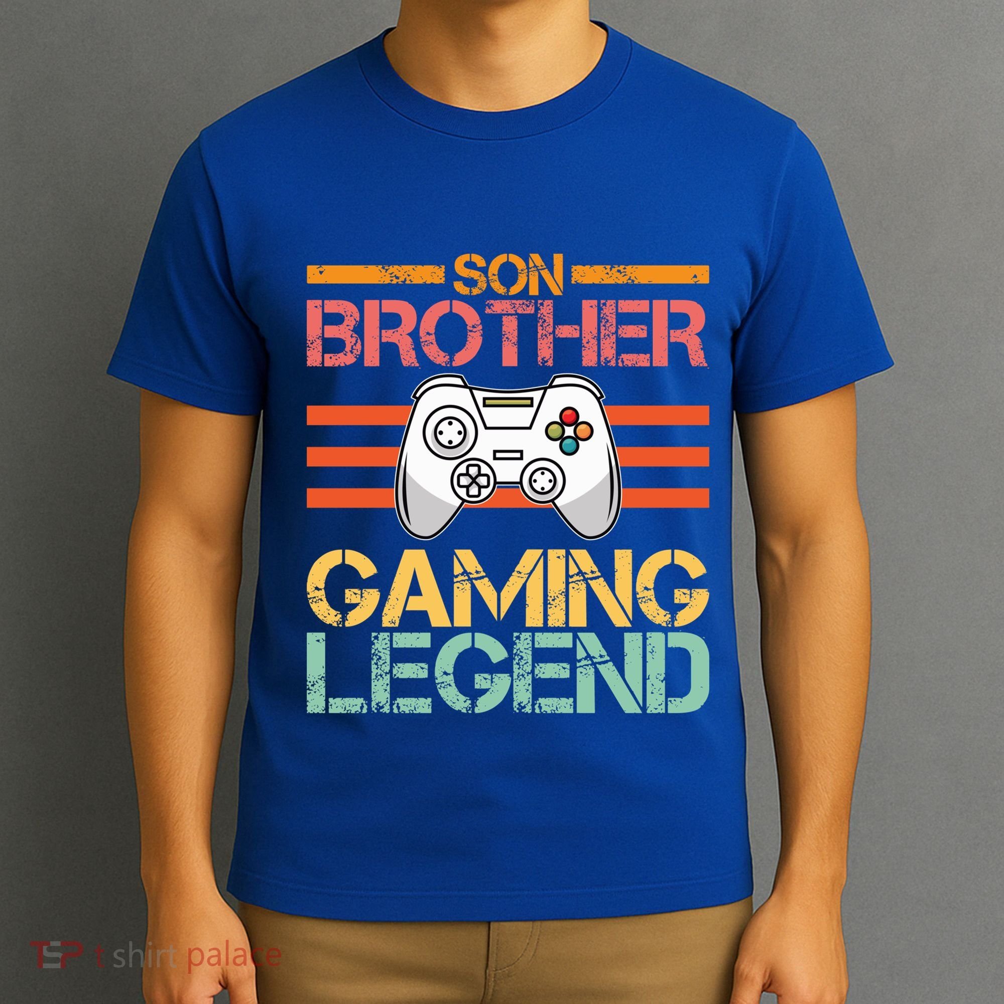 Son Brother Gaming Legend Gamer Family Gaming Brothers Gift T-Shirt