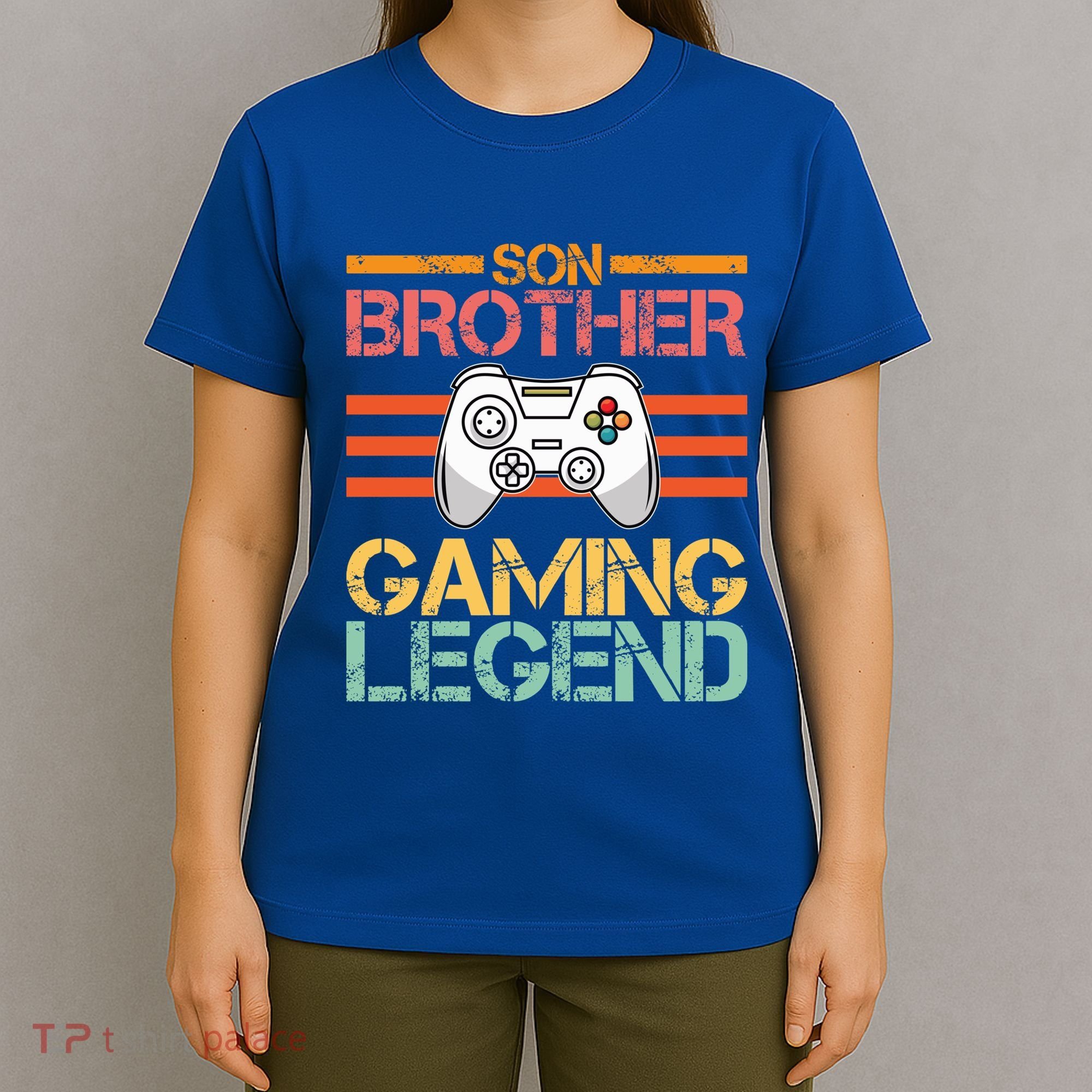 Son Brother Gaming Legend Gamer Family Gaming Brothers Gift T-Shirt