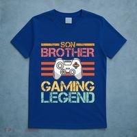 Son Brother Gaming Legend Gamer Family Gaming Brothers Gift T-Shirt thumb 5