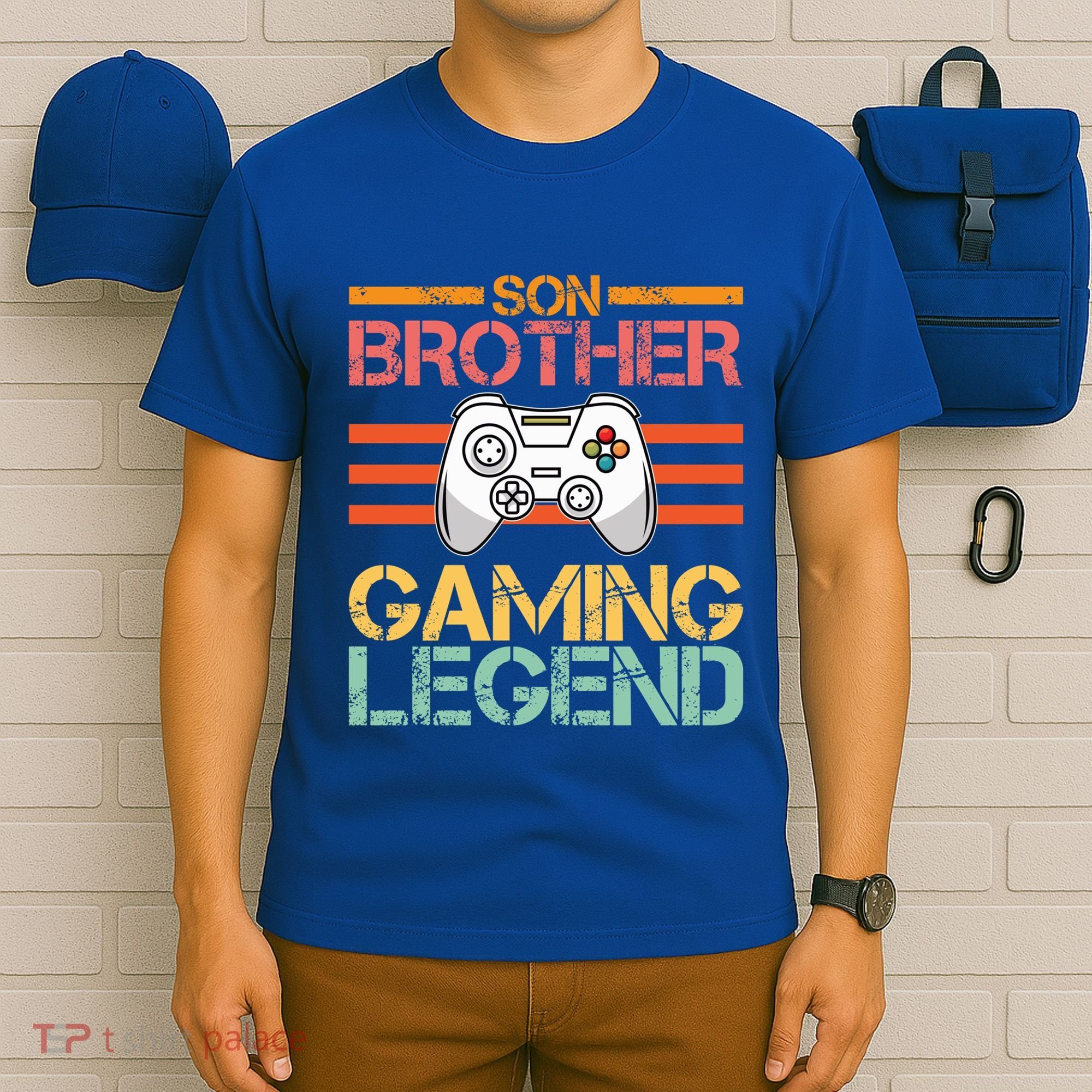 Son Brother Gaming Legend Gamer Family Gaming Brothers Gift T-Shirt