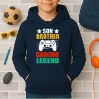 Son Brother Gaming Legend Kids Hoodie thumb 2