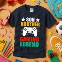 Son Brother Gaming Legend Kids T-Shirt thumb 3