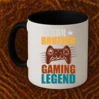 Son Brother Gaming Legend Gamer Coffee Mug thumb 2