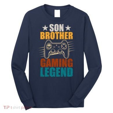 Son Brother Gaming Legend Gamer Long Sleeve Shirt