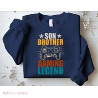 Son Brother Gaming Legend Gamer Sweatshirt thumb 2