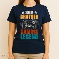 Son Brother Gaming Legend Gamer T-Shirt thumb 4