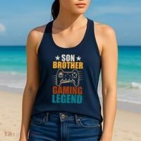 Son Brother Gaming Legend Gamer Women's Tank Top thumb 2