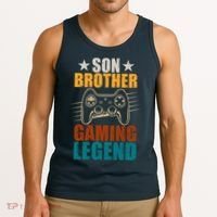 Son Brother Gaming Legend Gamer Tank Top thumb 3