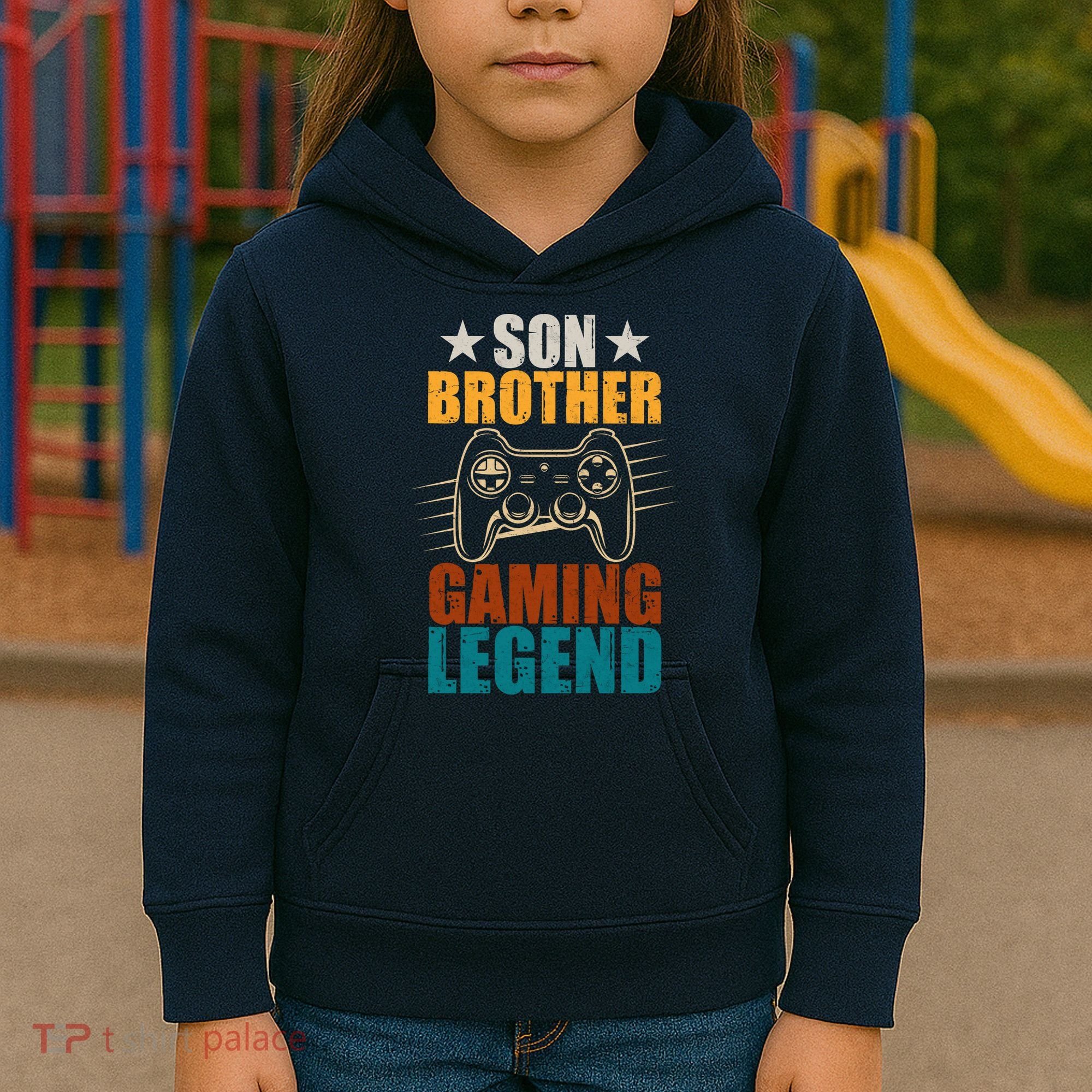 Son Brother Gaming Legend Gamer Kids Hoodie