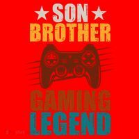 Son Brother Gaming Legend Gamer Santa Hat thumb 1