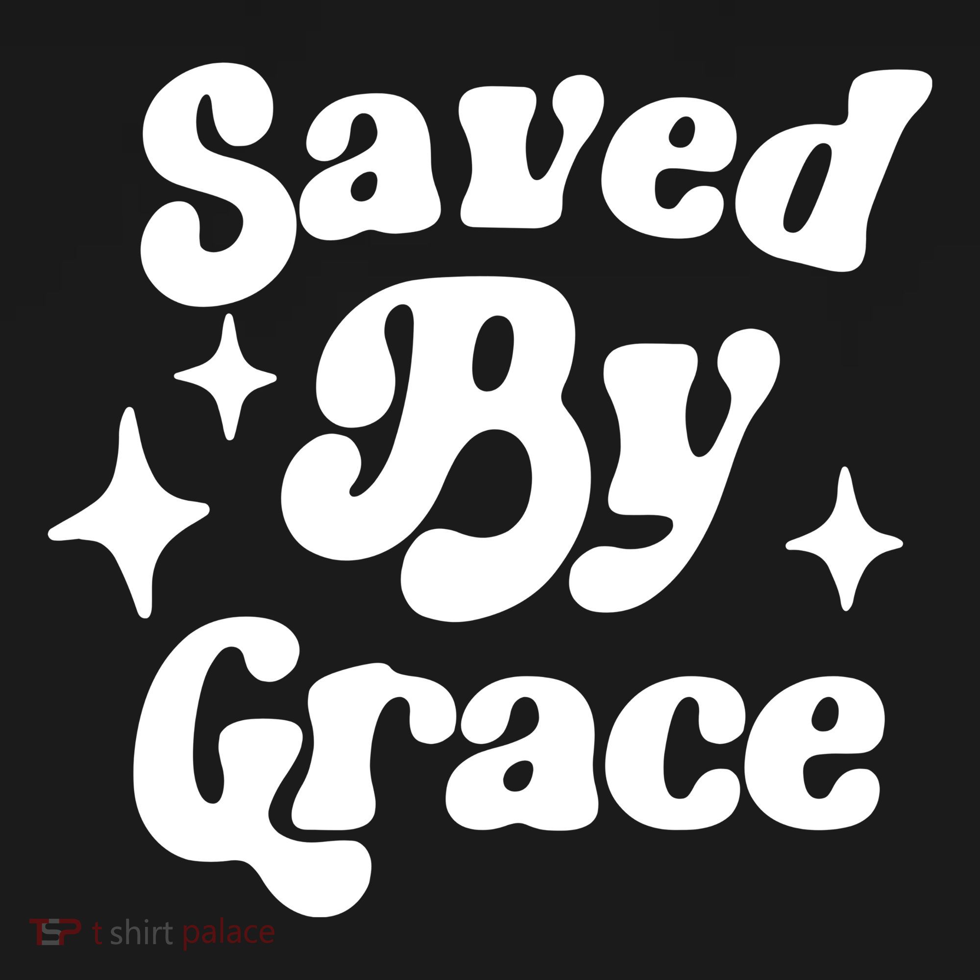 Saved By Grace Motivational Christian Retro Women's Tank Top