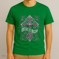 Saved By Grace Christian T-Shirt thumb 3