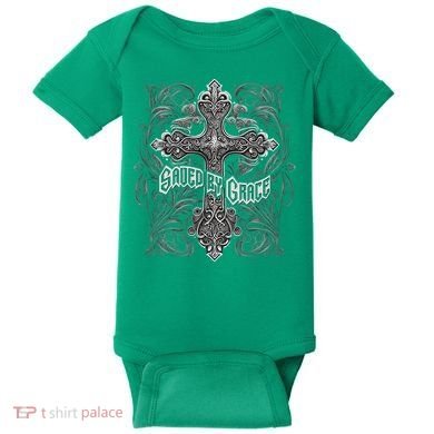 Saved By Grace Christian Baby Bodysuit