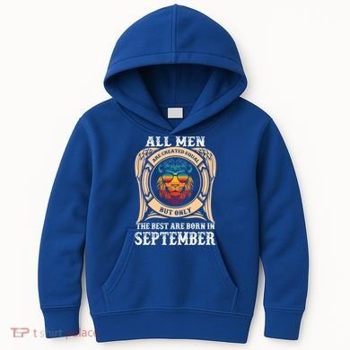 September Birthday Gift Born In September Idea Gift Kids Hoodie