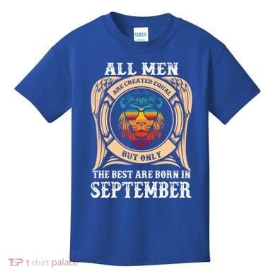 September Birthday Gift Born In September Idea Gift Kids T-Shirt