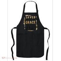 Saved By Grace Powered By Faith Christian Religious Jesus Apron thumb 0