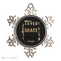 Saved By Grace Powered By Faith Christian Religious Jesus Ornament thumb 0