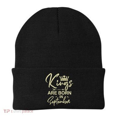 September Birthday Graphic Born In September Gift Beanie