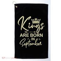 September Birthday Graphic Born In September Gift Golf Towel thumb 0