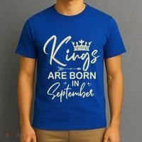 September Birthday Graphic Born In September Gift T-Shirt thumb 3