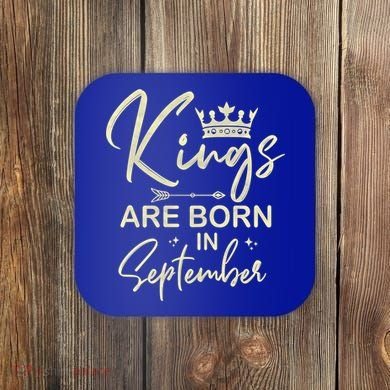 September Birthday Graphic Born In September Gift Coaster