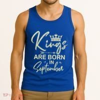 September Birthday Graphic Born In September Gift Tank Top thumb 3