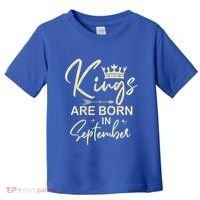 September Birthday Graphic Born In September Gift Toddler T-Shirt thumb 0
