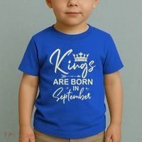 September Birthday Graphic Born In September Gift Toddler T-Shirt thumb 2