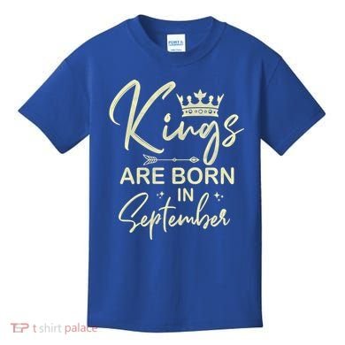 September Birthday Graphic Born In September Gift Kids T-Shirt