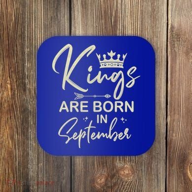 September Birthday Graphic Born In September Gift Coaster
