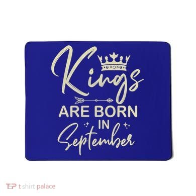 September Birthday Graphic Born In September Gift Mousepad