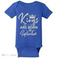 September Birthday Graphic Born In September Gift Baby Bodysuit thumb 0