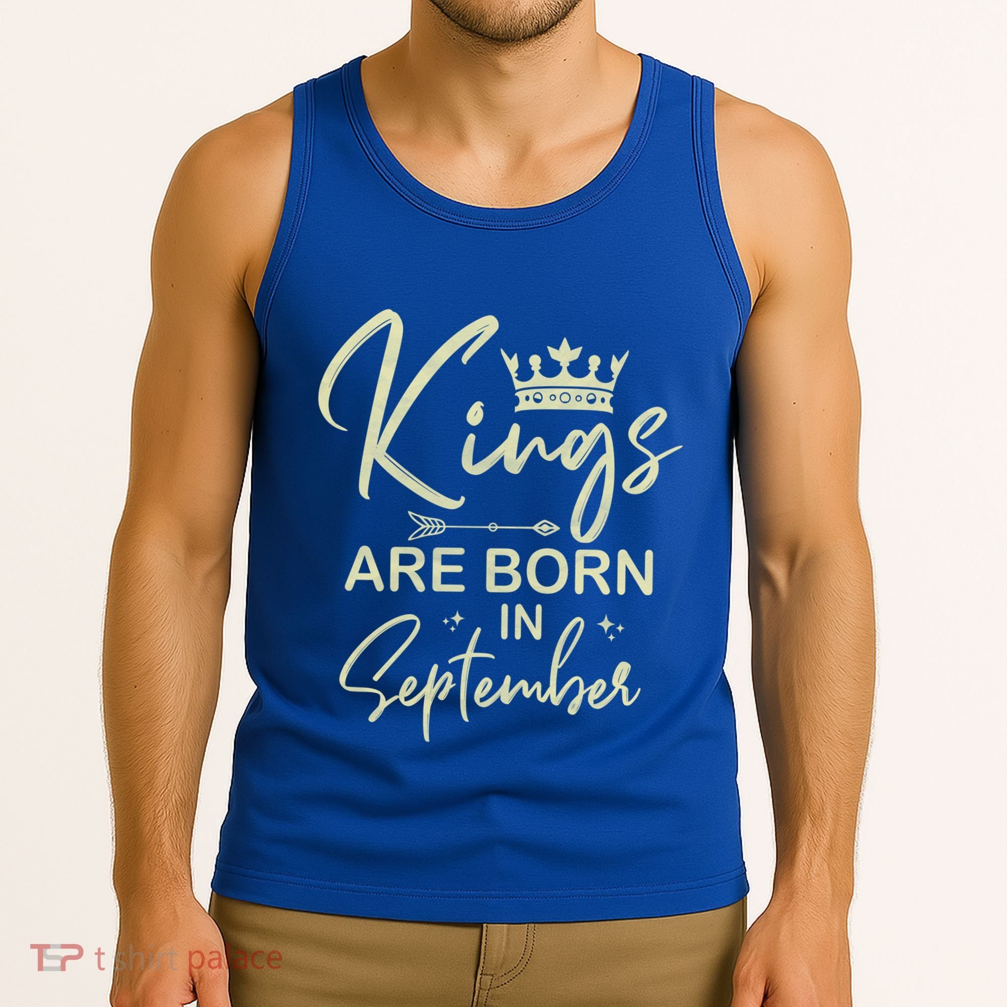 September Birthday Graphic Born In September Gift Tank Top