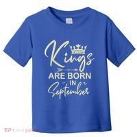 September Birthday Graphic Born In September Gift Toddler T-Shirt thumb 0